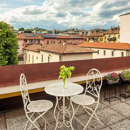 Apartment Blue Attic - Terrazza Vista Citta Alta Bergamo